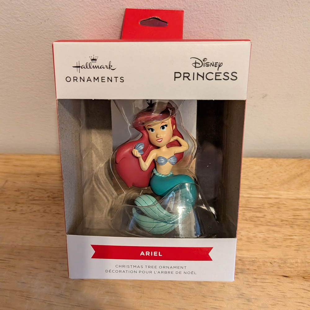 Hallmark Disney Princess Ariel Ornament - Red and Teal